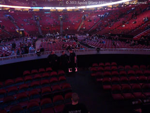 Second backstage tour before the Bon Jovi show at the Bell Centre, Quebec, Canada (February 14, 2013)